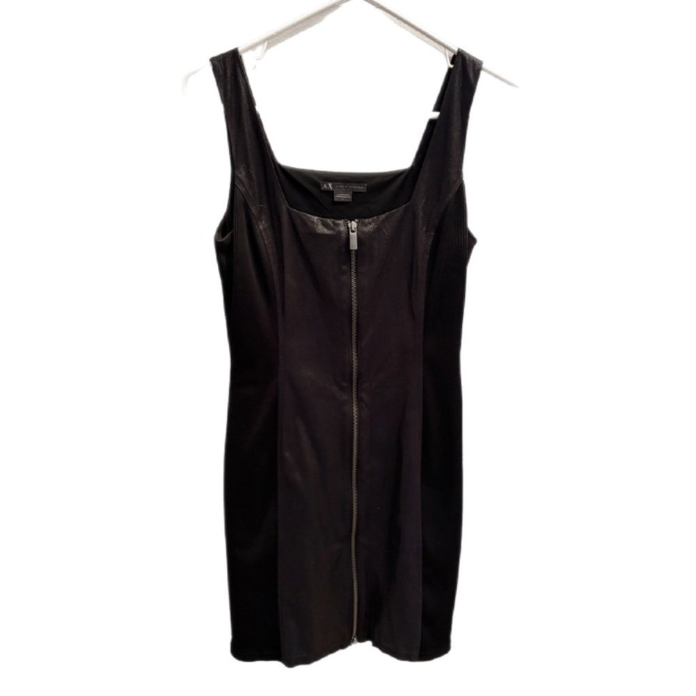 A/X Armani Exchange Black Mini Dress with Zipper
